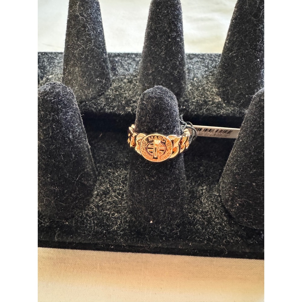 Marc by Marc Jacobs Statement 4 Ring Bundle Robot Zebra Logo Chain New With Tags - Picture 6 of 10